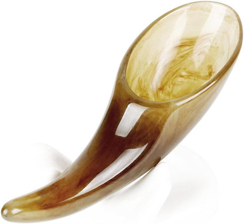 Healifty Large Ox Horn Scrapping Tube Body Massager for Neck Back Shoulder Relief Traditional Chinese Acupoint Pressure