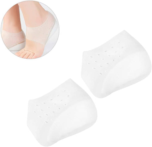 Heel Cup Insoles Half Height Increase Insoles, Invisible Silicone Shoe Lift Heel Pads 4.5CM Men Women