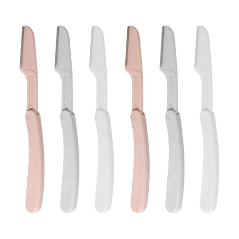 Ipetboom 6pcs Eyebrow Razor, Folding Eyebrow Trimmer, Hair Remover for Women, Facial Hair Shaver