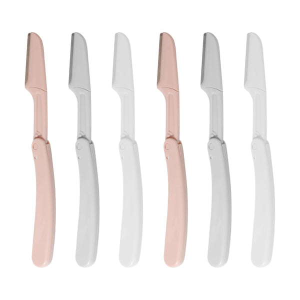 Ipetboom 6pcs Eyebrow Razor, Folding Eyebrow Trimmer, Hair Remover for Women, Facial Hair Shaver