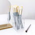 3 Pack Clear Acrylic Cosmetic Pencil Pen Holder Cup, Clear Makeup Brush Storage for Desk Organization