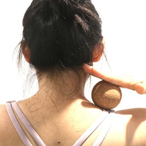 Rreadean Set Stress,Set 3 5.4"*2.4"+2.4"+1.7" Cork Massage Ball for Fascia Release After Exercise, Yoga,Trigger Point