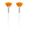 Soft 'N Style Facial Brushes - Fan Mask Brush, Soft Makeup Brushes, Mask Applicator Tools for Peel Mask, Yellow (2)
