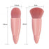 COSHINE Easy-taken Travel Makeup Brush Set, 5pcs Mini Complete Function Cosmetic Brushes Kit with Mirror