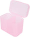 Dioche 2 Grids Nail Storage Box, Nail Polish Remover Pad Container, Cosmetic Storage Box Organizer Holder for Nail Tools