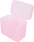 Dioche 2 Grids Nail Storage Box, Nail Polish Remover Pad Container, Cosmetic Storage Box Organizer Holder for Nail Tools