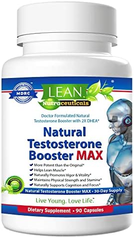 Testosterone Booster for Men over 50, Max Male Test Enhancing Pill, Energy Supplement, Tongkat Ali, Tribulus, 90