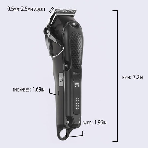 Professional Hair Clippers for Men - Cordless & Corded Barber Clippers for Hair Cutting and Grooming