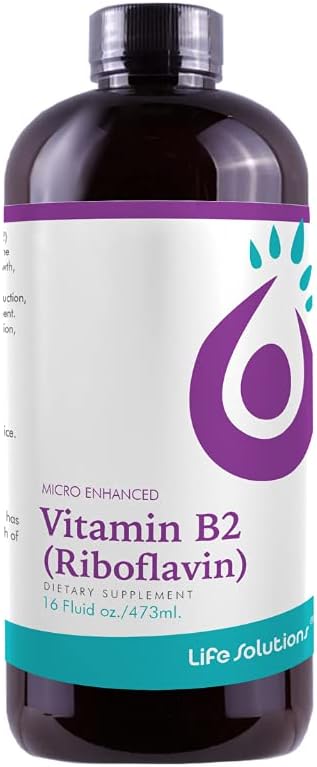 Vitamin B2 - Liquid Dietary Supplement with 50mg Riboflavin - Highly Bioavailable, Rapid-Sorb Technology - 16 fl oz