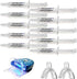 Very Strong 44% WTG Carbamide Peroxide Teeth Whitening Gel, 10 Syringes (3cc) with LED Accelerator Light