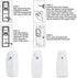 Automatic Adjustable Fragrance Dispenser Wall-mounted Aerosol Spray Air Freshener for Home Room Office Hotel