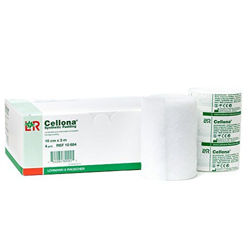 Lohmann & Rauscher Cellona Synthetic Padding, 4 Rolls, 3.9" x 4 yards, Latex Free for Compression Bandages