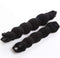 Set of 2 Black Magic Hair Styling Donut Bun Ring Styler Maker for Women, 1 Large + 1 Small