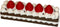 Vexthonarix Strawberry Cake Pill Organizer, Weekly Pill Box with Compartments, Cute Dessert Style