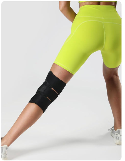 Knee Brace for Men Women, Open-Patella Patellar Tendon Support Strap, Compression Sleeve for Knee Pain (Black)