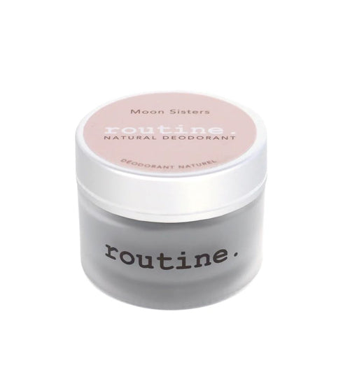 Routine. Natural Deodorant (2 Fluid Oz.) Moon Sisters - Aluminum Free Natural Deodorant for Women & Men - Rose, Neroli,