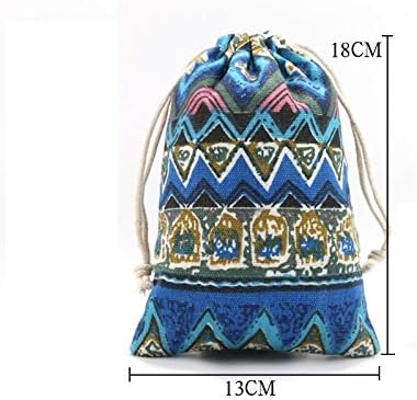 Burlaps Bags with Drawstrings - Jewelry Pouches Sacks for Wedding Party Shower Christmas Birthday, 18 Pcs