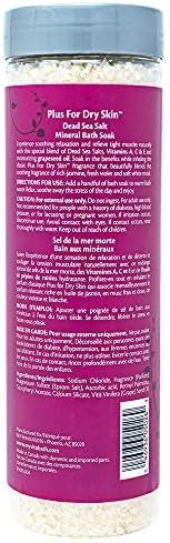 Vitabath Plus for Dry Skin, Mineral Bath Soak with Dead Sea Salts & Botanical Oils, 27 oz