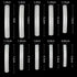 Yimart 100pcs Extra Long Curve Nail Tip, White/Clear/Natural, UV Gel French Acrylic False Nail Art