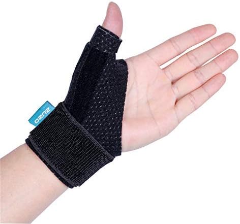 Compression Reversible Thumb & Wrist Stabilizer Splint - Improved Version for BlackBerry Thumb, Pain Relief, L-XL