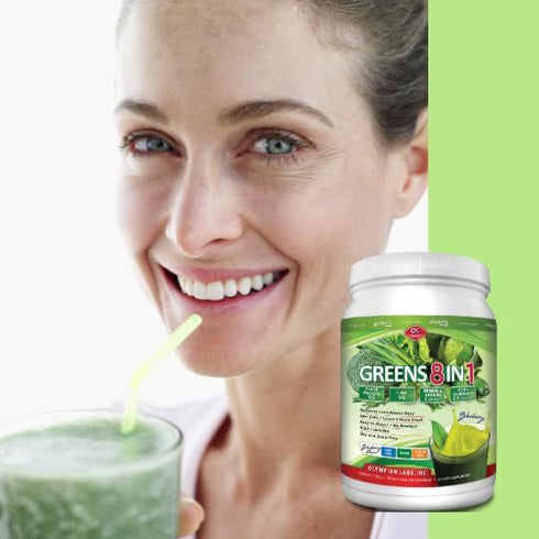 Olympian Lab Greens Protein 8 In 1, 388 Gram