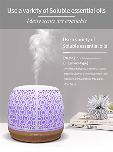 Serenity 500ml 3d Essential Oil Diffuser Sky Iron Dome Dots Colorful I light