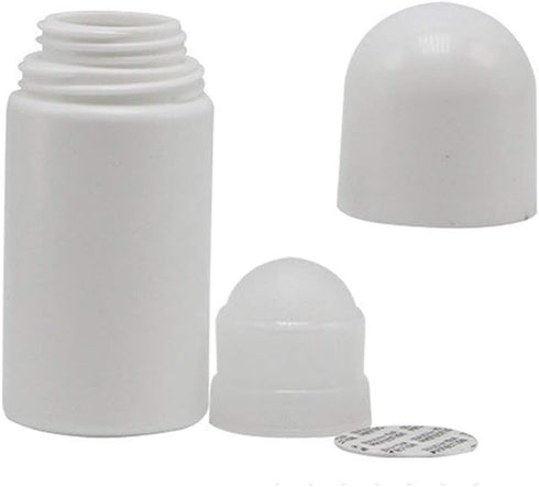 lasenersm 6 Pieces 1.69oz /50ml Empty Refillable Roll On Bottles, Plastic Rollerball Bottles for Essential Oils
