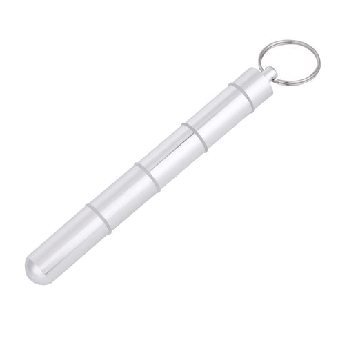 Pill Box - Aluminum Alloy Waterproof Daily Small Organizer for Outdoor Travel, Keychain Holder (5 Cases)