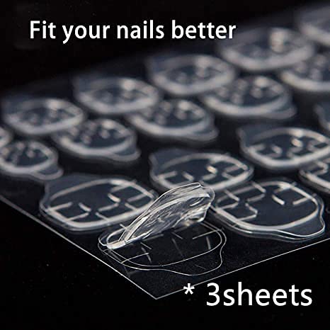 Rain Bingo 72 Pieces False Nails for Kids, Unicorn Short Fake Artificial Full Cover Nail Art Kits with Glue Tabs