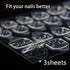 Rain Bingo 72 Pieces False Nails for Kids, Unicorn Short Fake Artificial Full Cover Nail Art Kits with Glue Tabs