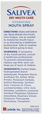 Extra Gentle Dry Mouth Spray, Soothing Mint with Natural Salivary Enzymes, 250 Pumps (2 Pack)