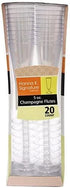 Nicole Fantini 20 Count 5-Ounce (40) Heavyweight Plastic Champagne Flute