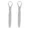2PCS Metal Tongue Scraper, Reusable Stainless Steel Oral Tongue Cleaner for Oral Care