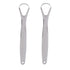 2PCS Metal Tongue Scraper, Reusable Stainless Steel Oral Tongue Cleaner for Oral Care