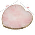 Resin Nail Art Plate Palette, Makeup Gel Polish Color Mixing Plate, Golden Edge Heart Shaped Display Holder