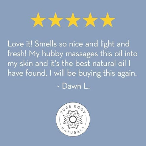 Pure Body Naturals Anti Cellulite Massage Oil, 8 fl oz | 100% Natural Cellulite Remover for Legs & Thighs