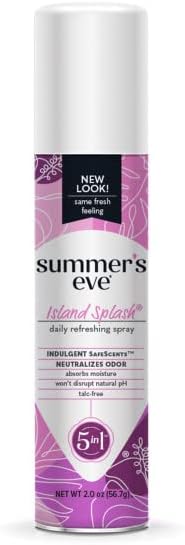 Summer's 2 (Pack 3) Eve Island Splash Feminine Freshening Spray, Daily Intimate Deodorant, Neutralizes Odor, pH