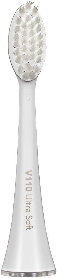 V110 Pack 3. PRO-SYS White VarioSonic Electric Toothbrush Replacement Head, Ultra Soft, of Also fits Burst Brush!