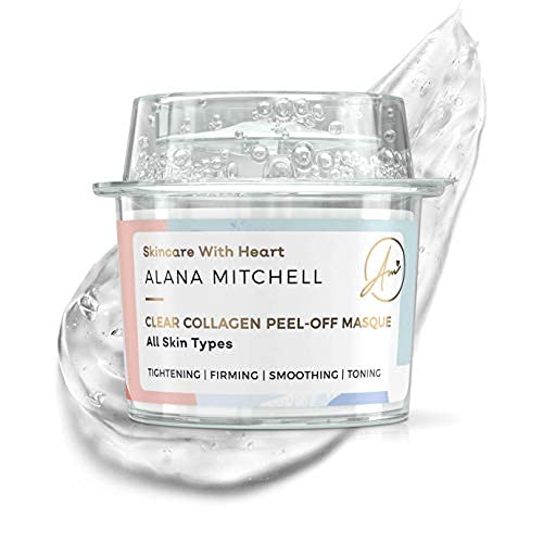 Alana Mitchell Anti Aging Collagen Facial Mask, Peel Off Mask, Hydrating & Firming Skin Care, 0.63 oz for All Skin Types