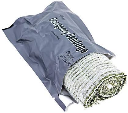 LINE2design Israeli 4” Compression Bandage, Sterile First Aid Wound Dressing - Pack of 2 for Medical Trauma Care