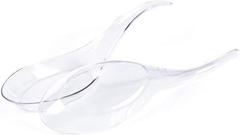 Kingrol 200 Disposable Plastic Appetizer Spoons for Desserts, Soups, Sushi, Dipping Sauces