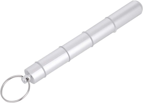 Drug Holder, Aluminum Alloy Waterproof Pill Key Chain Container with Key Ring for Daily Use (5 Cases)