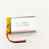 3.7V Li Lipo Lithium Polymer Ion Battery Pack, 1100mAH with 2 Pin JST Connector (102540)