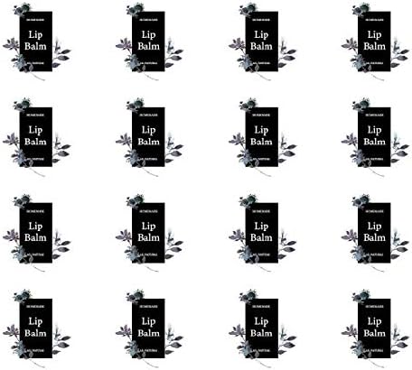 Homemade Skincare Products Adhesive Labels Stickers for Lip Balm Container Tubes, 20pcs (Simple Elegance)