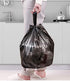 Kitchen Garbage Bags, Black Trash Bag, 100 Counts 4 Gallon, 45x60Cm with Handles for Bathroom
