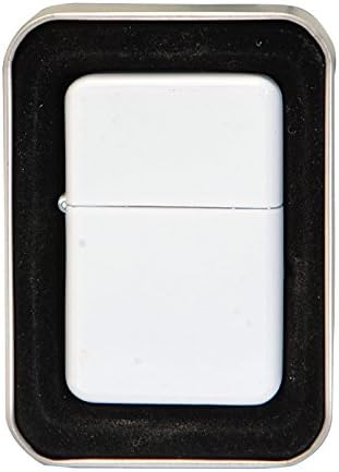 Thirsty Rhino Klik Windproof Refillable Oil Wick Lighter - Vintage Flip Top with Aluminum Gift Case