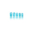 Lake Blue Press on Nails, Medium Square SWEKKE Fake Nails Full Cover, Glossy Glue on Nails for Women, 24 Pcs