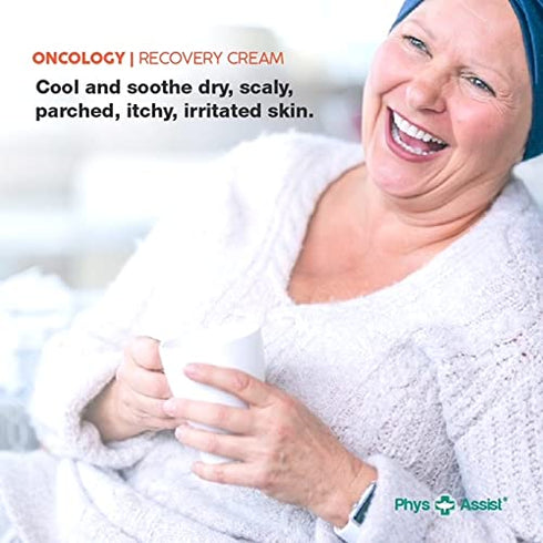 PhysAssist 4 oz Oncology Recovery Cream, Unscented, Super Moisturizing for Dry, Itchy & Sensitive Skin