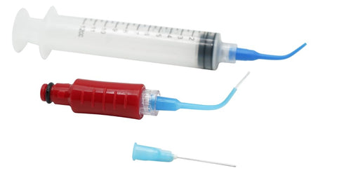 Oral Breeze Deep Pocket Irrigator Tips and Syringe, Low Flow Solution, Compatible with Oral Breeze Irrigator