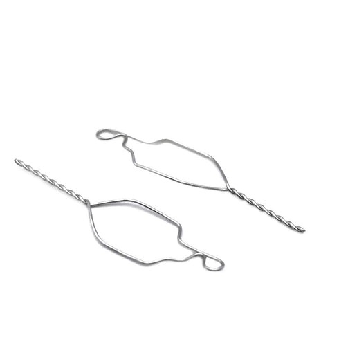 Sino Dental Orthodontic Metal Ligatures Stainless Steel Kobayashi Ties Short/Long,100pcs/Box (Short)